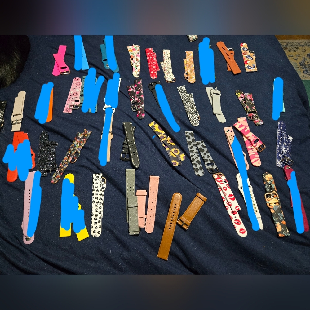 Samsung Galaxy Watch6 BANDS. ( will Fit Active 2)  Lot Of 26